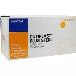 CUTIPLAST Plus sterilný obväz 7,8x15 cm, 55 ks