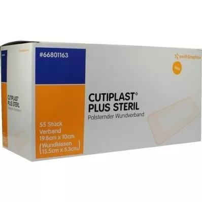 CUTIPLAST Plus sterilný obväz 10x19,8 cm, 55 ks