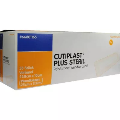 Cutiplast Plus sterilný obväz 10x29,8 cm, 55 ks Cutiplast Plus sterilný obväz 10x29,8 cm, 55 ks