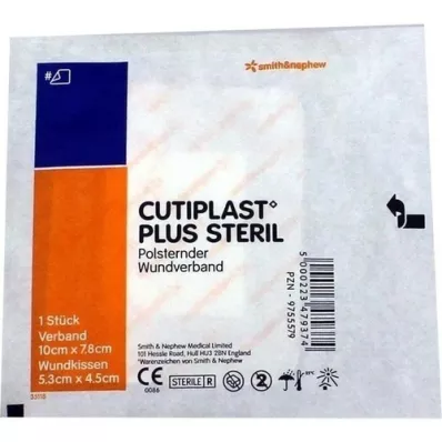 CUTIPLAST Plus sterilný obväz 7,8x10 cm, 1 ks