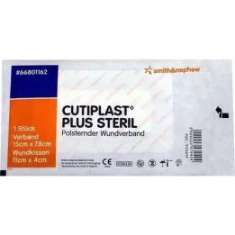 CUTIPLAST Plus sterilný obväz 7,8x15 cm, 1 ks