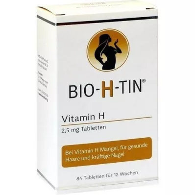 BIO-H-TIN Vitamín H 2,5 mg na 12 týždňov tablety, 84 ks