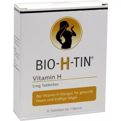 BIO-H-TIN Vitamín H 5 mg na 1 mesiac tablety, 15 ks