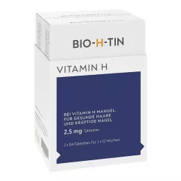 BIO-H-TIN Vitamín H 2,5 mg na 2x12 týždňov tablety, 2X84 ks