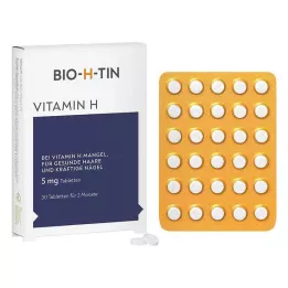 BIO-H-TIN Vitamín H 5 mg tablety, 30 ks