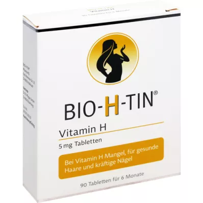 BIO-H-TIN Vitamín H 5 mg na 6 mesiacov tablety, 90 ks