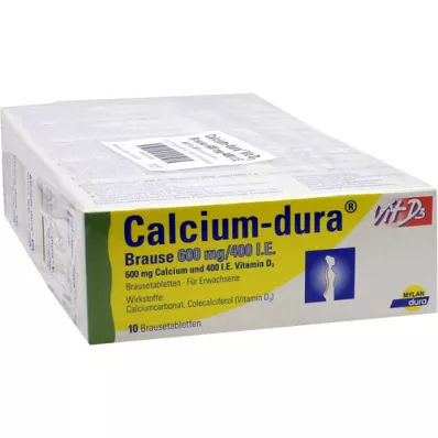 CALCIUM DURA Vit D3 Effervescent 600 mg/400 I.U., 50 ks