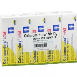 CALCIUM DURA Vit D3 šumivé 1200 mg/800 I.U., 50 ks