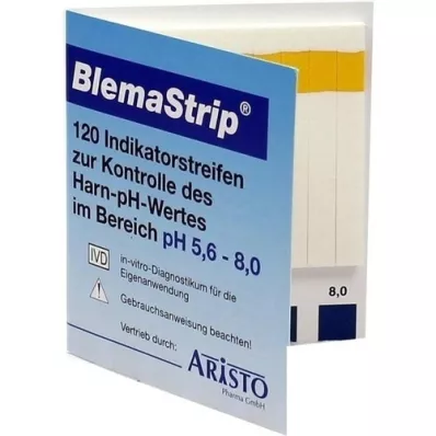 BLEMASTRIP Testovacie prúžky pH 5,6-8,0, 120 ks