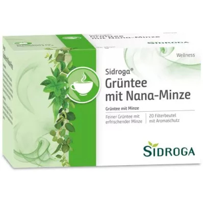SIDROGA Wellness zelený čaj s mätovým filtrom Nana, 20X1,5 g