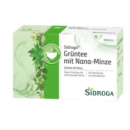 SIDROGA Wellness zelený čaj s mätovým filtrom Nana, 20X1,5 g