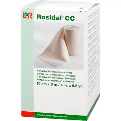 ROSIDAL CC Kohezívny kompresívny obväz 10 cmx6 m, 1 ks