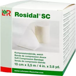 ROSIDAL SC Kompresný obväz mäkký 10 cmx3,5 m, 1 ks