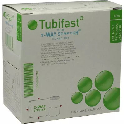 TUBIFAST 2-cestný streč 5 cmx10 m zelený, 1 ks