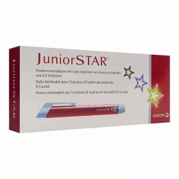 JUNIORSTAR Injekčné zariadenie červené, 1 ks