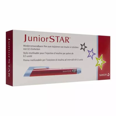 JUNIORSTAR Injekčné zariadenie červené, 1 ks
