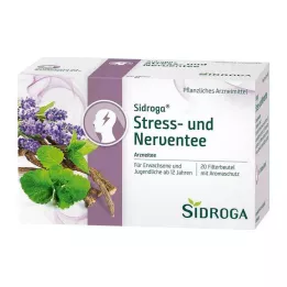 SIDROGA Filtračné vrecúška na čaj proti stresu a nervom, 20X2,0 g