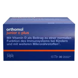 ORTHOMOL Junior C plus žuvacie tablety mandarínka/pomaranč, 30 ks