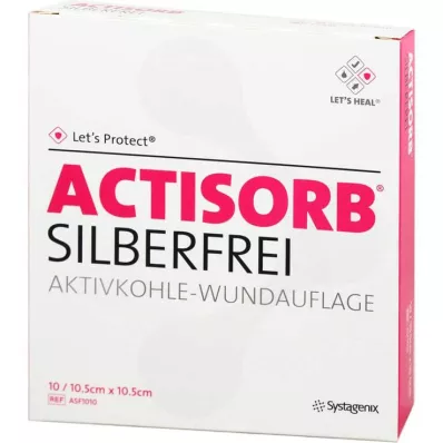 Obklady Actisorb bez striebra 10,5x10,5 cm, 10 ks Obklady Actisorb bez striebra 10,5x10,5 cm, 10 ks