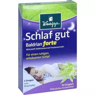 KNEIPP Sleep Well Valerian forte voľnopredajné tablety, 30 ks