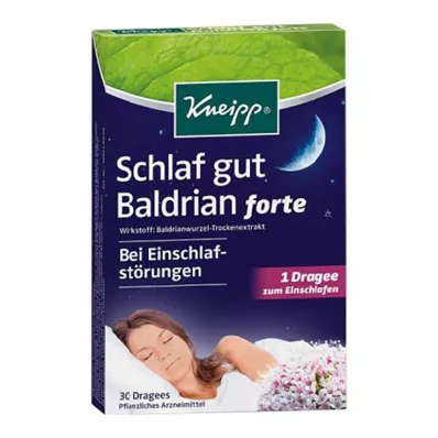 KNEIPP Sleep Well Valerian forte voľnopredajné tablety, 30 ks