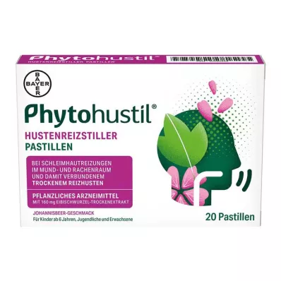 Phytohustil pastilky na potlačenie kašľa, 20 ks Phytohustil pastilky na potlačenie kašľa, 20 ks