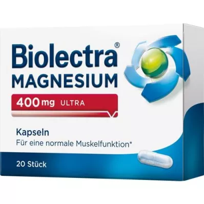 BIOLECTRA Horčík 400 mg ultra kapsuly, 20 ks
