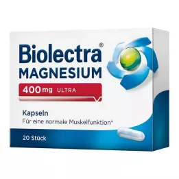BIOLECTRA Horčík 400 mg ultra kapsuly, 20 ks