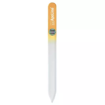 APOLINE Pilník na nechty sklenený 14 cm oranžový, 1 ks