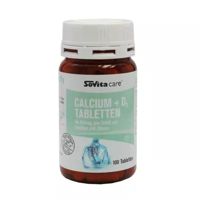 SOVITA CARE Kalcium+D3 tablety, 100 kapsúl