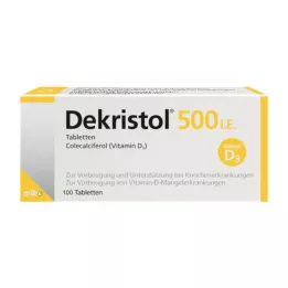 DEKRISTOL 500 I.U. tabliet, 100 ks