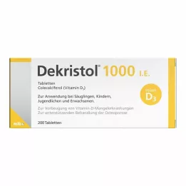 DEKRISTOL 1 000 I.U. tabliet, 200 ks