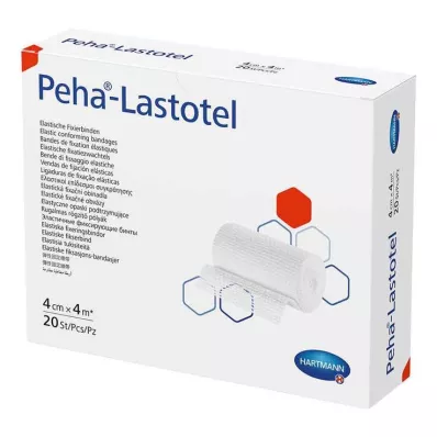 PEHA-LASTOTEL Fixačný obväz 4 cmx4 m, 20 ks