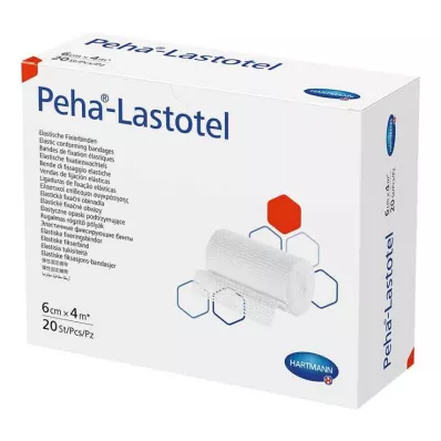PEHA-LASTOTEL Fixačný obväz 6 cmx4 m, 20 ks