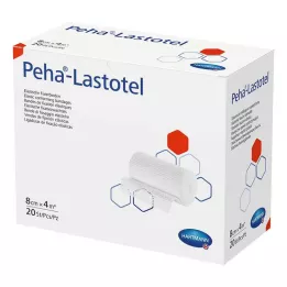 PEHA-LASTOTEL Fixačný obväz 8 cmx4 m, 20 ks