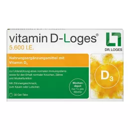 VITAMIN D-LOGES 5 600 I.U. týždenne žuvacie tablety, 30 ks