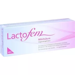 LACTOFEM Vaginálne čapíky s kyselinou mliečnou, 14 ks