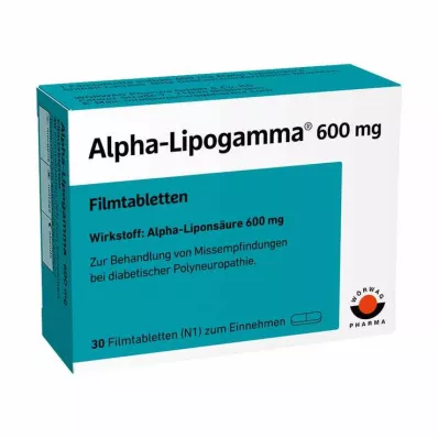 Alpha Lipogamma 600 mg filmom obalené tablety, 30 ks Alpha Lipogamma 600 mg filmom obalené tablety, 30 ks