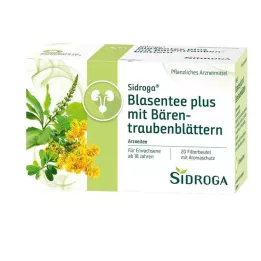 SIDROGA Čaj z močového mechúra plus s medvedími listami, 20X2,0 g