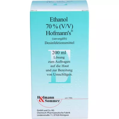 ETHANOL 70 % V/V Hofmannovho liehu, 200 ml