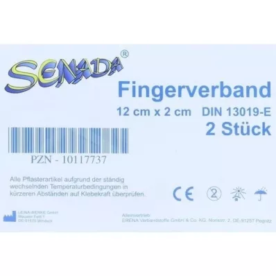 SENADA Bandáž na prsty 2x12 cm, 2 ks
