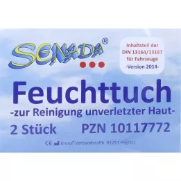 SENADA Vlhčené utierky, 2 ks