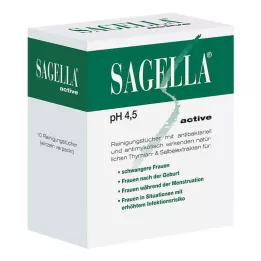 SAGELLA aktívne čistiace obrúsky, 10 ks