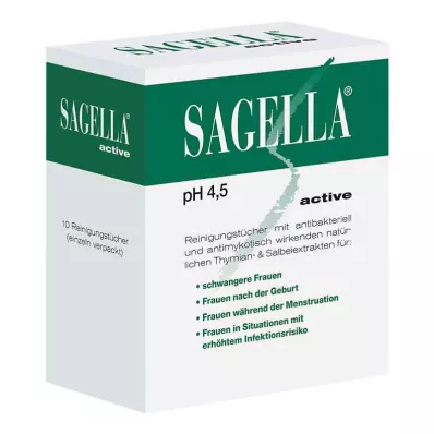 SAGELLA aktívne čistiace obrúsky, 10 ks