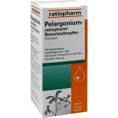PELARGONIUM-RATIOPHARM Bronchiálne kvapky, 100 ml
