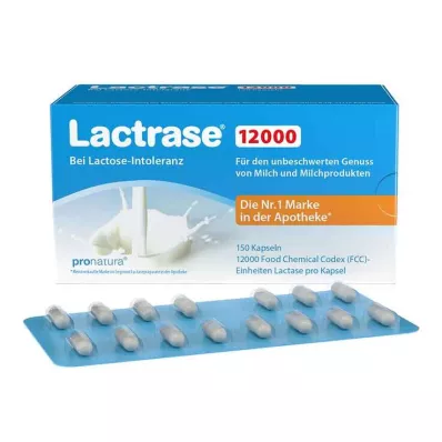 Lactrase 12 000 FCC kapsúl, 150 kusov Lactrase 12 000 FCC kapsúl, 150 kusov