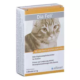 DIA FELI Prášok pre mačky, 6X3 g