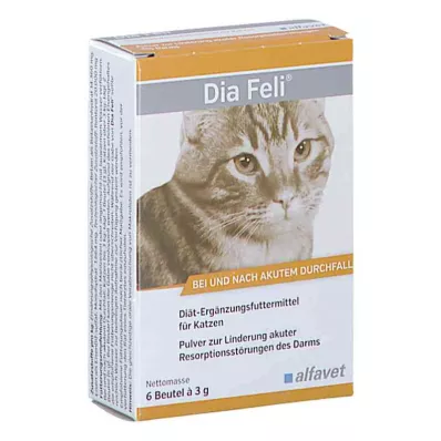 DIA FELI Prášok pre mačky, 6X3 g