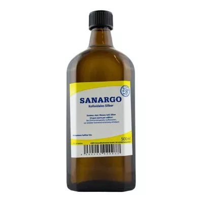 Sanargo fľaše z koloidného striebra, 500 ml