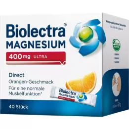 BIOLECTRA Horčík 400 mg ultra Direct Orange, 40 kapsúl